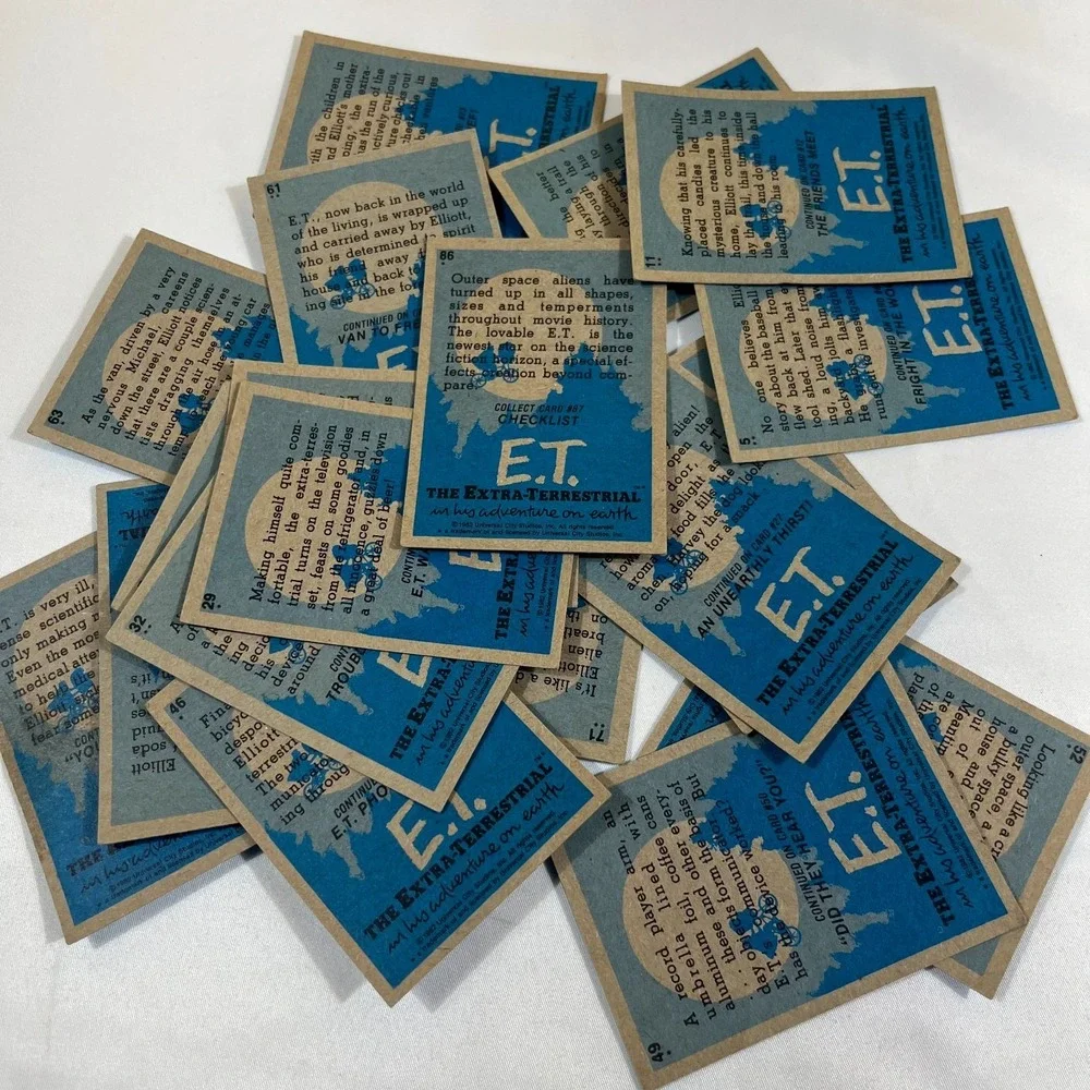 1982‎ Topps ET The Extra Terrestrial Vintage Trading Card Lot 19 Cards 80s Movie